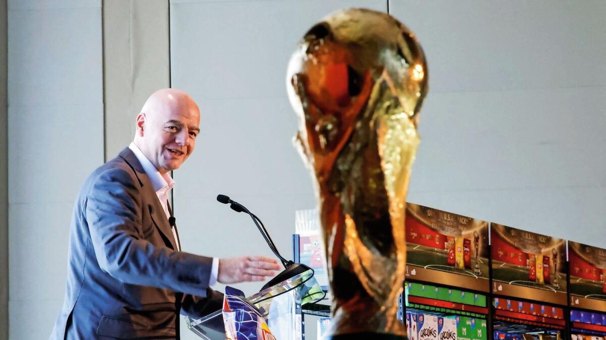 Centrepiece: Fifa president Gianni Infantino in New York City on Friday. — Reuters