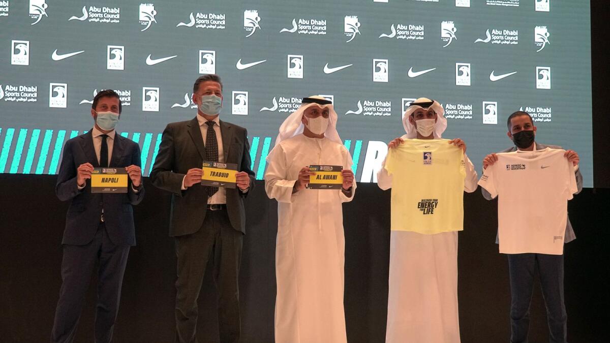Organisers announce the schedule of this year's Abu Dhabi Marathon. — Supplied photo