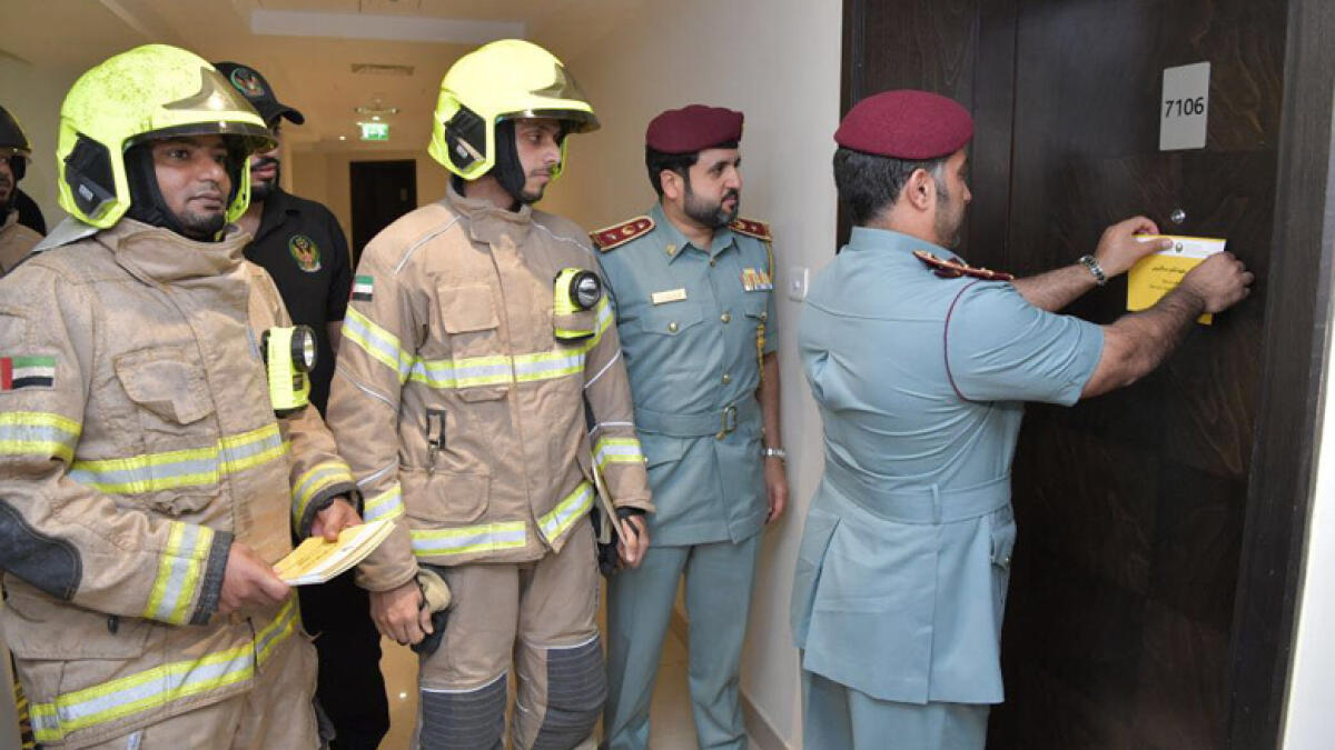 I got flowers: Dubai Civil Defence welcomes Torch residents