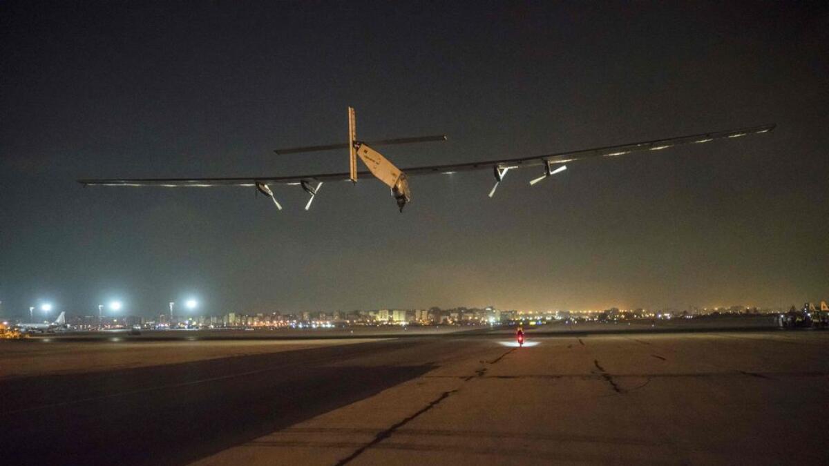 Solar Impulse 2 lands in Abu Dhabi, creates history