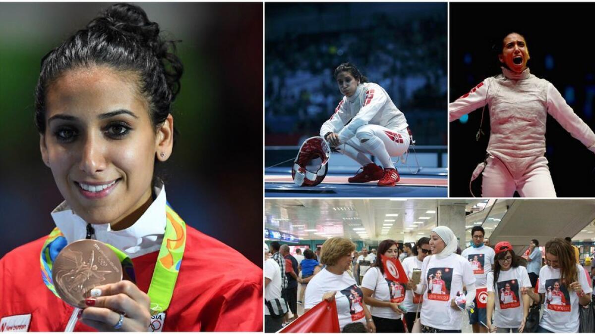 Fencer Ines Boubakri has clinched first medal for Tunisia at at the 2016 Olympic Games in Rio de Janeiro on August 10, 2016. Boubakri won women bronze defeating Russian Aida Shanaeva 15-11 in the foil individual.
