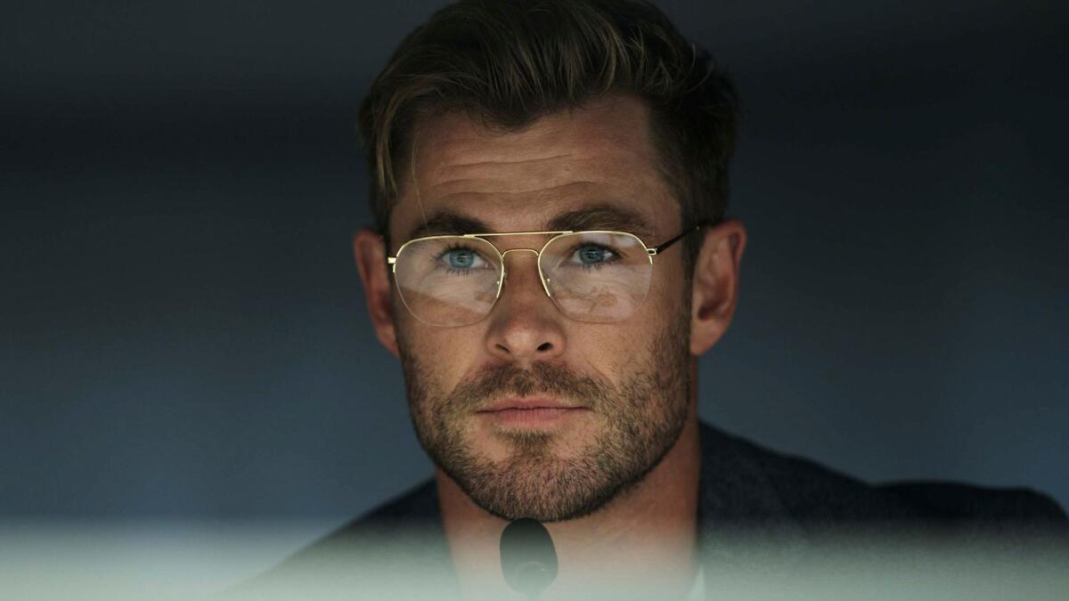 Chris Hemsworth in a scene from 'Spiderhead'