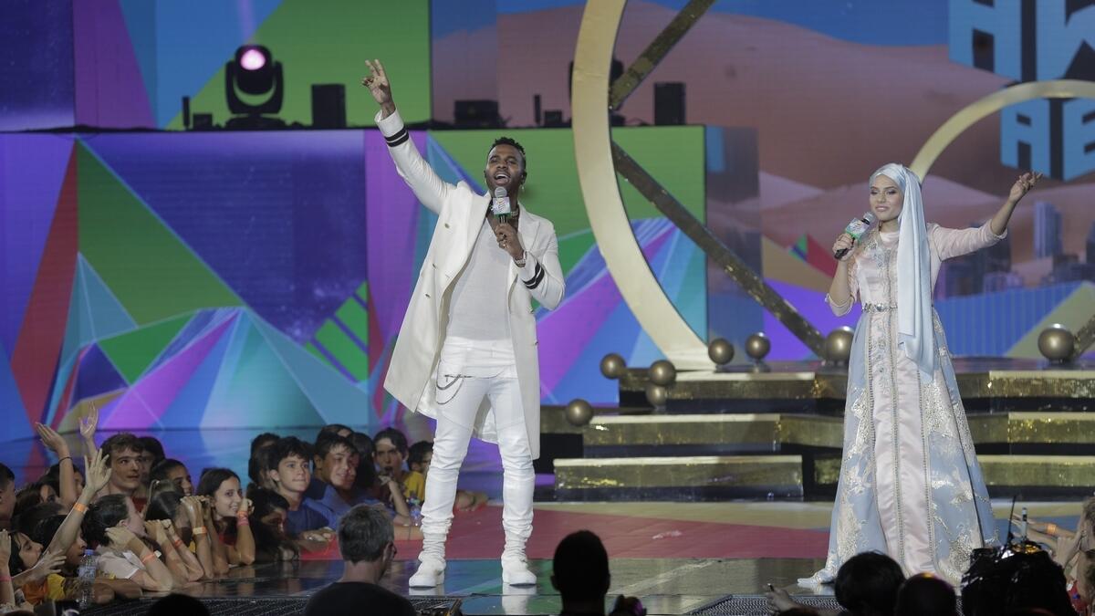 Derulo takes to the stage with Haifa Beseisso