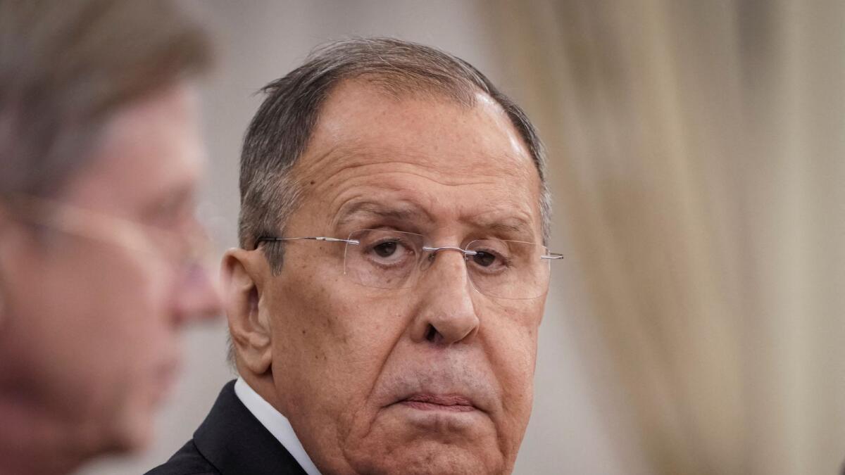 Russian Foreign Minister Sergei Lavrov. — Reuters