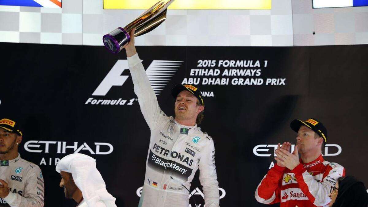 Nico Rosberg roars in Abu Dhabi