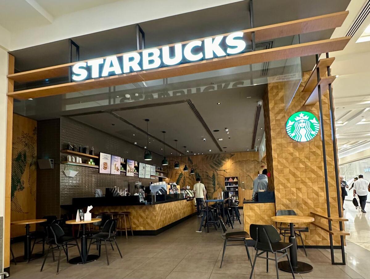 An empty Starbucks at Dubai's Deira City Centre. (KT Photo: Angel Tesorero)