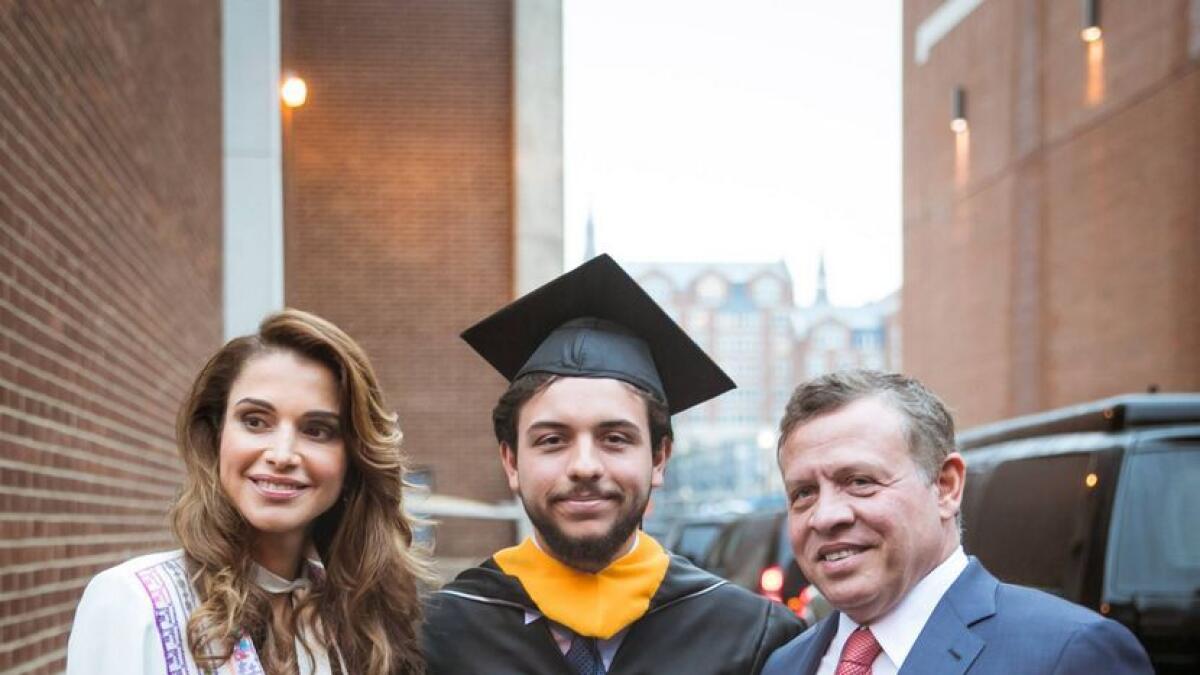 All grown up! King Abdullah, Queen Rania attend Crown Princes graduation