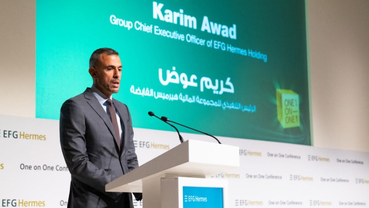 Karim Awad, EFG Hermes Holding’s group chief executive officer, said this year’s conference comes at a riveting time for FEMs as the global economy stands in the face of ongoing challenges. — Supplied photo 