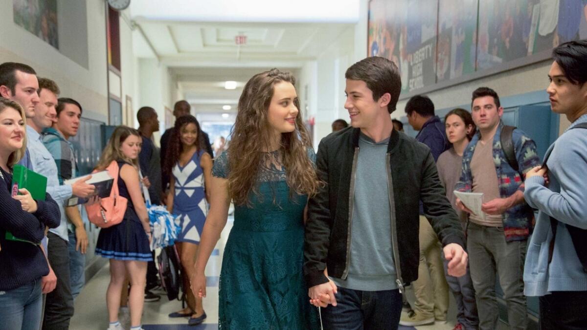PRECIOUS LIVES: Katherine Langford as Hannah Baker and Dylan Minnette as Clay Jensen in the Netflix series 13 Reasons Why ; (below) other key scenes from the show. No spoiler alert needed.