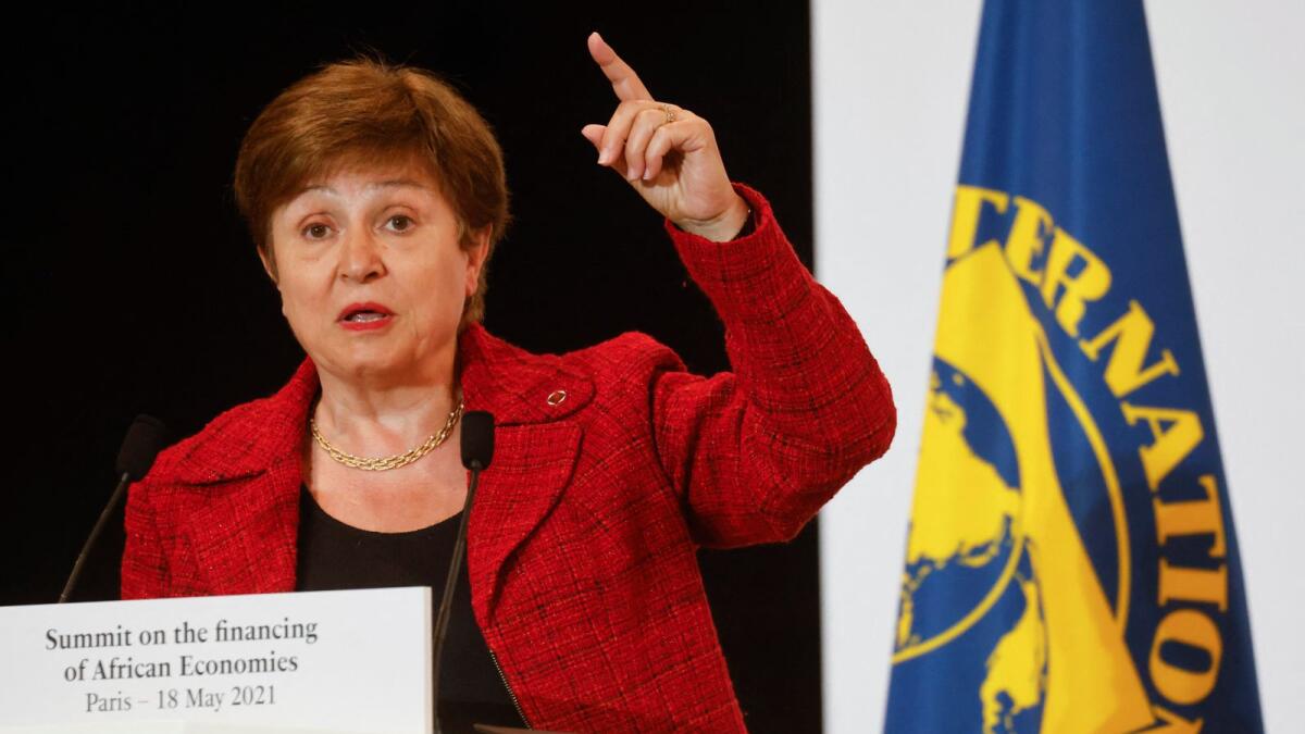 International Monetary Fund Managing Director Kristalina Georgieva. Photo:AFP