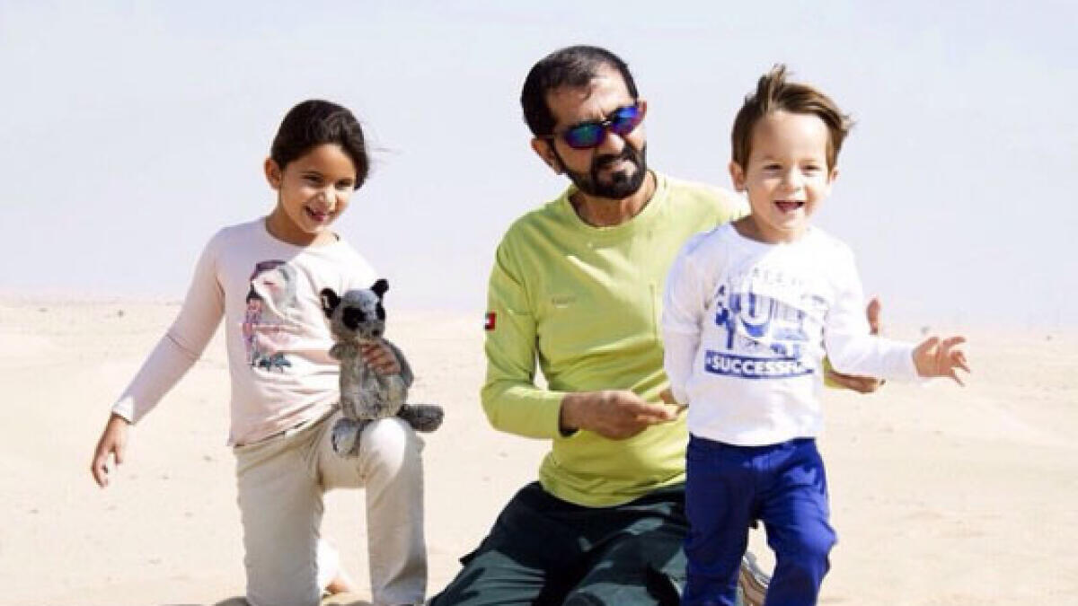 PHOTOS: Shaikh Mohammeds son Zayed begins school life