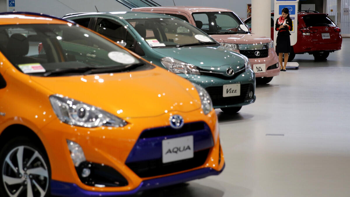 Toyota, the No. 1 automaker in global vehicle sales, sold 8.7 million vehicles for the fiscal year through March. 