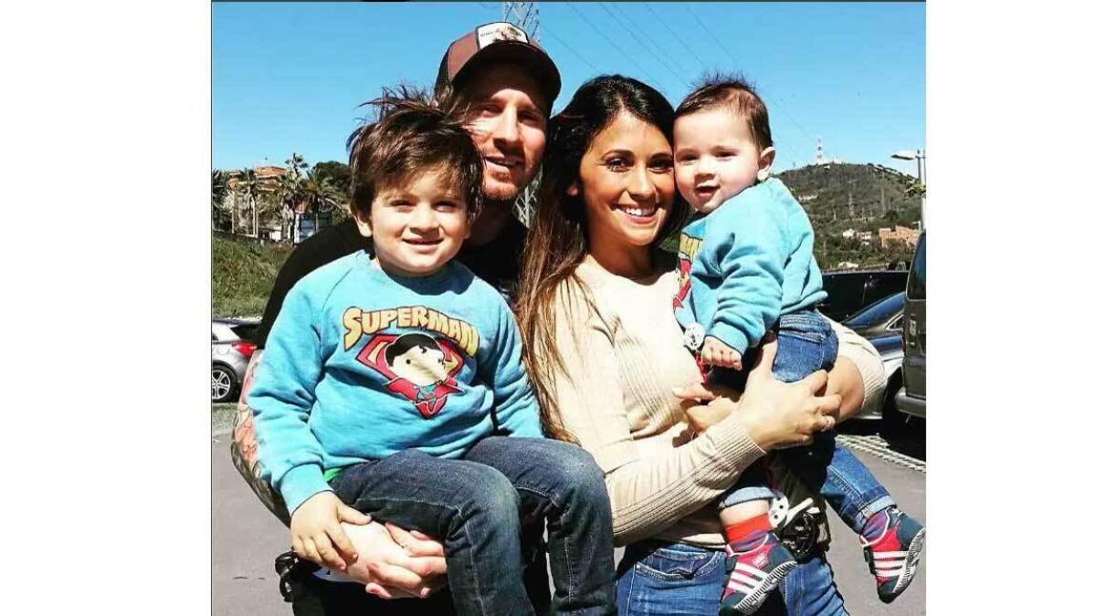 Messi has known his longtime partner, Antonella Roccuzzo, since they were children in Rosario, Argentina. The couple has two children, Thiago and Mateo.