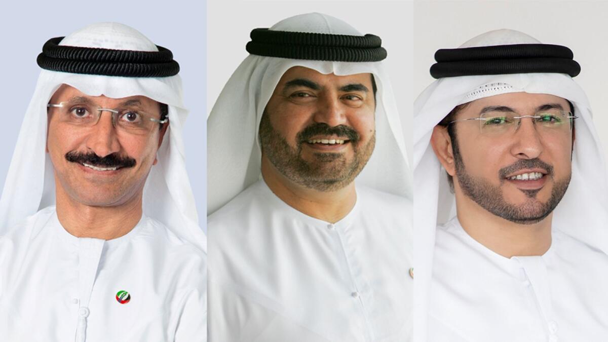 Sultan Ahmed bin Sulayem, Mohammed Al Muallem and Abdulla bin Damithan.