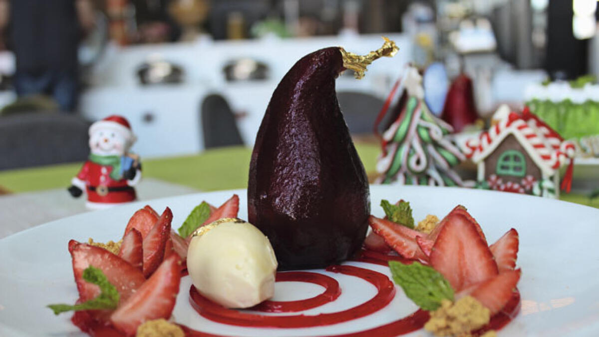 Poached pear
