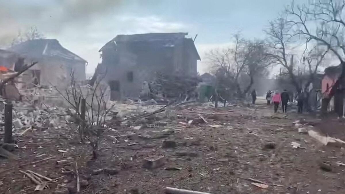 FILE: The aftermath of Russian artillery shelling on a residential area in Mariupol. Photo: Armed Forces of Ukraine/Reuters
