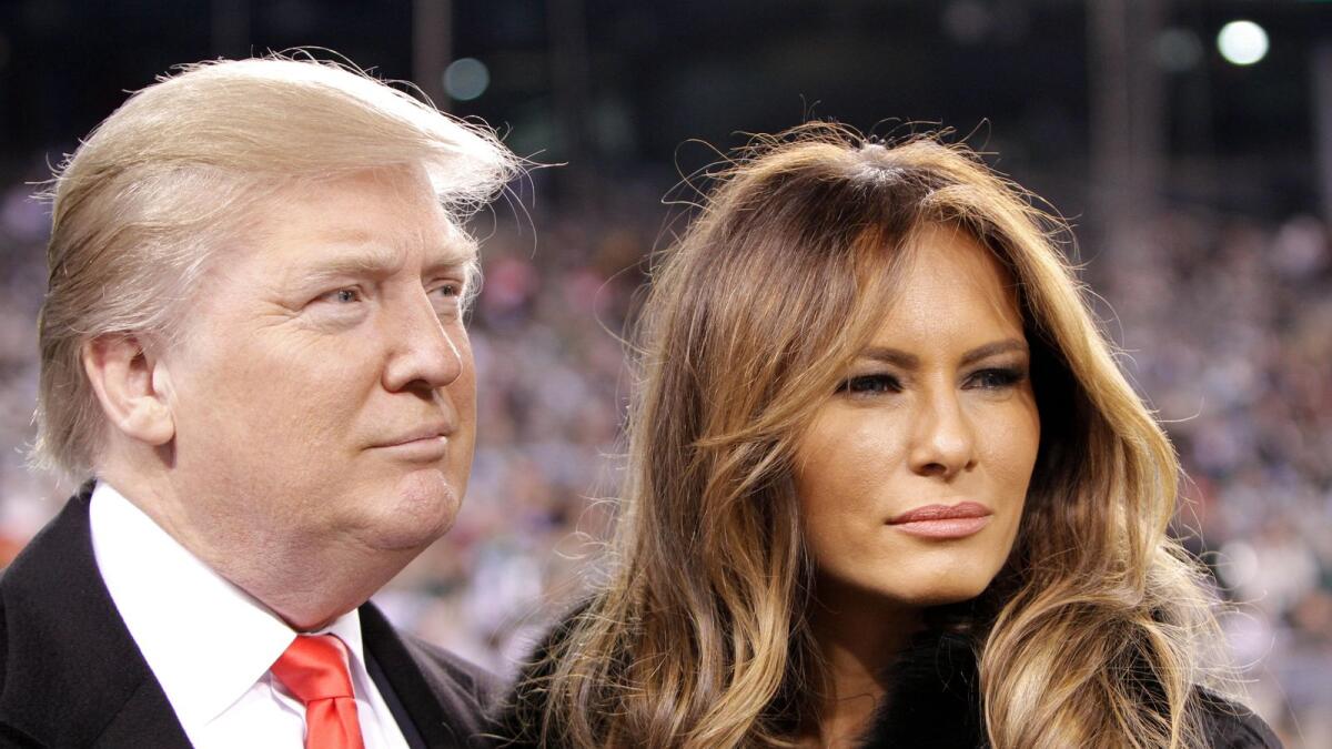 Donald Trump and wife Melania Trump