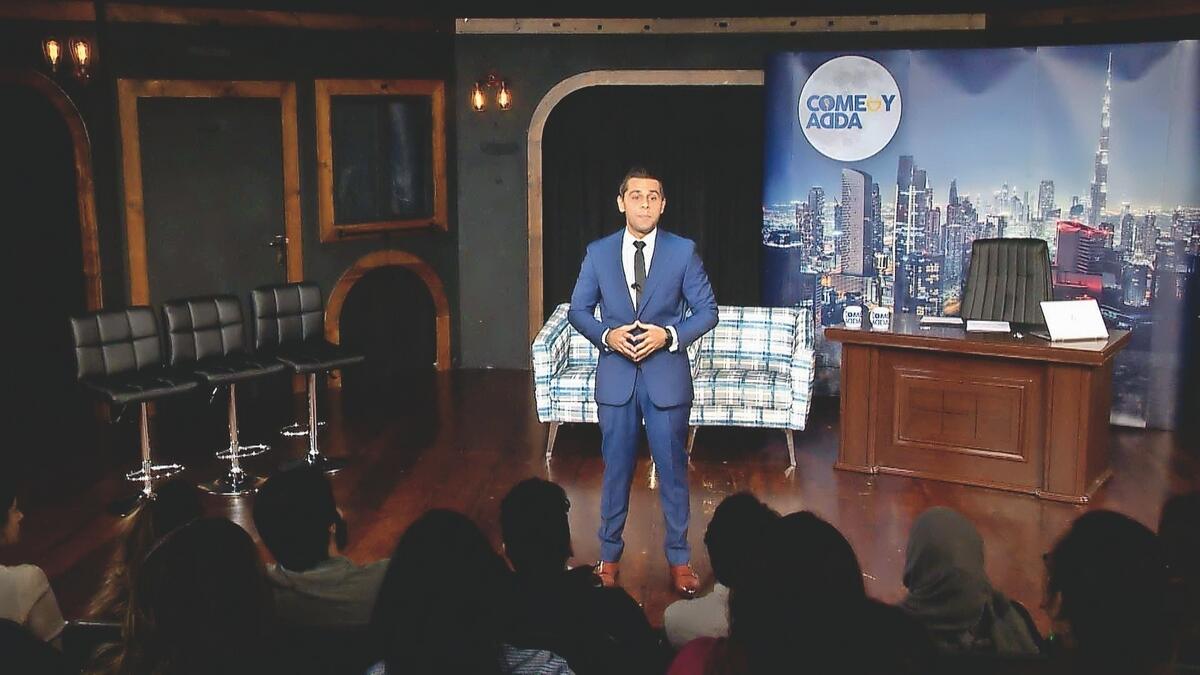 Dubai-based Asad Raza Khan, host of the upcoming Comedy Adda Season 2