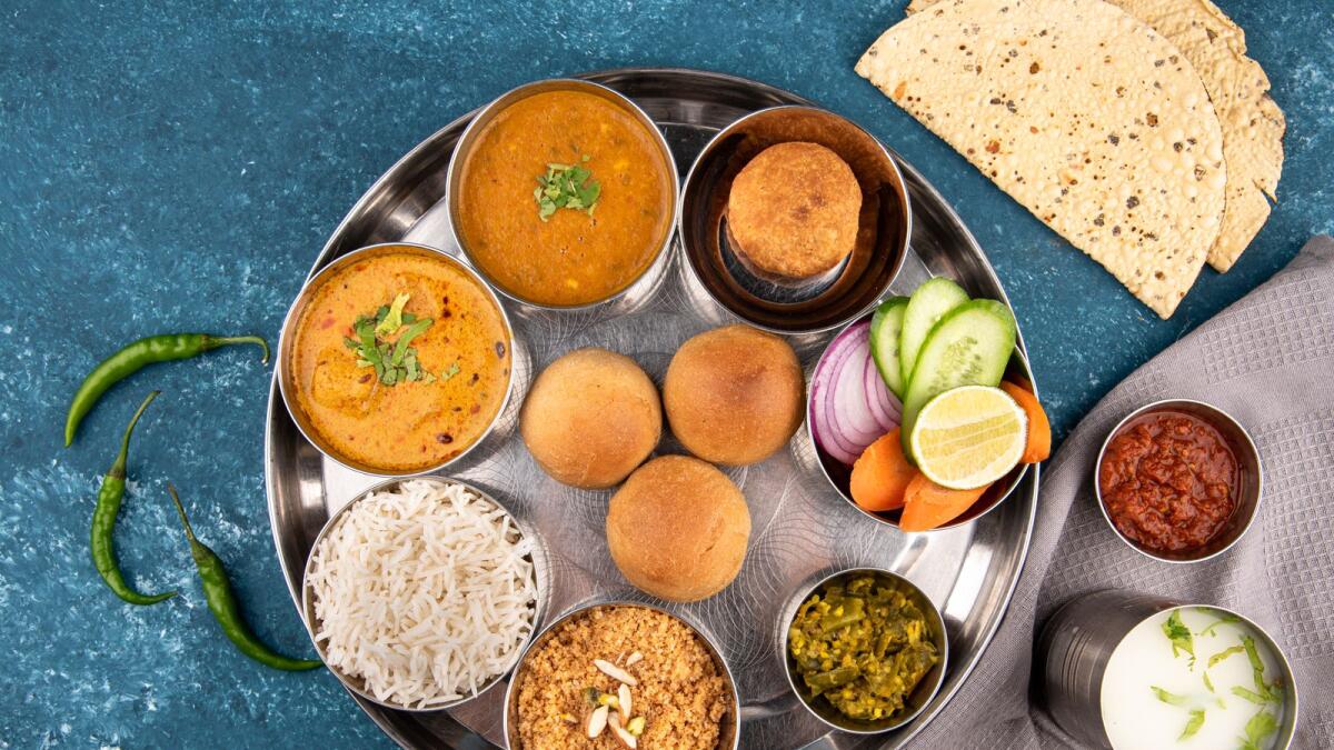 Sagar Ratna. Vegetarian Rajasthani restaurant Sagar Ratna in Dubai has a Marwari thali priced at Dh30. Anyone who orders from today until the 6th will be served a complimentary Desi ghee Motichoor laddoo: a very traditional Indian sweet.