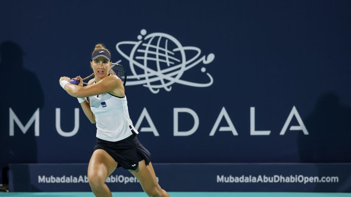 Mubadala Abu Dhabi Open Tennis tournament, 2023. Beatriz Haddad Maia, semi final against Belinda Bencic
