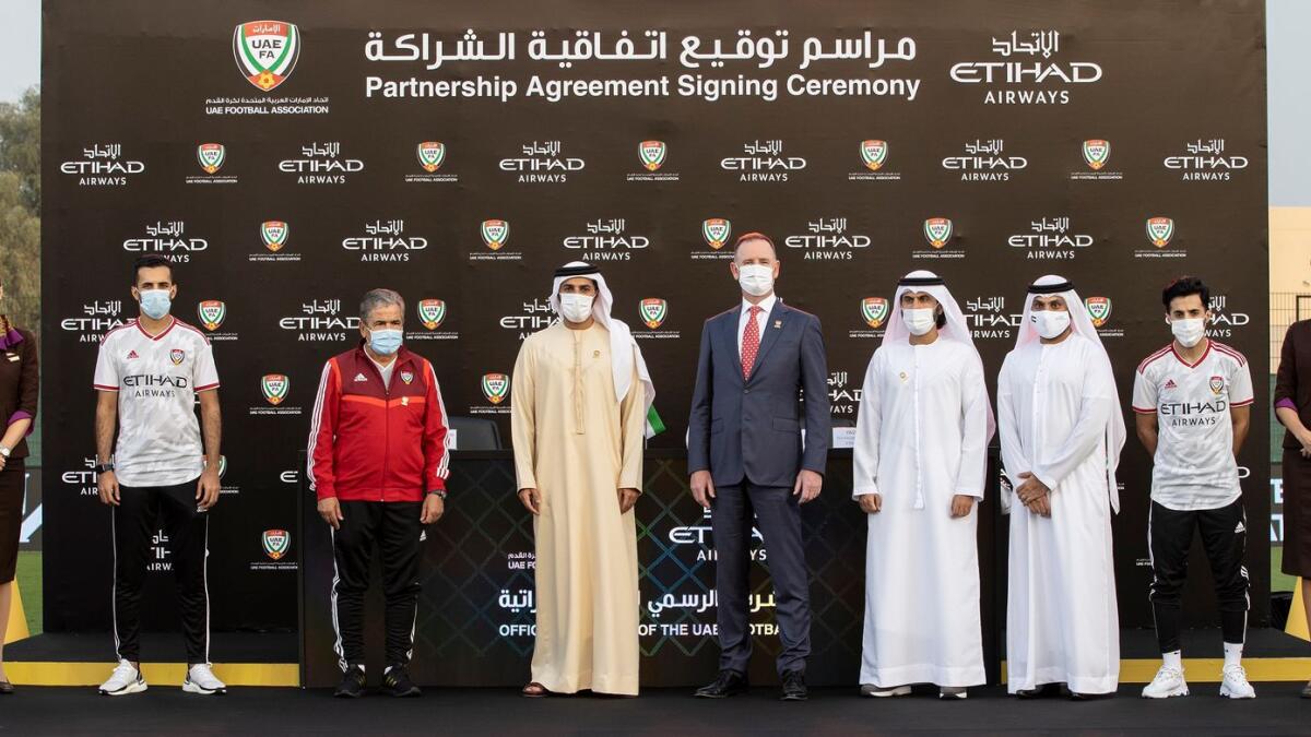 Etihad Airways has signed a major partnership agreement with the UAE’s Football Association. — Supplied photo