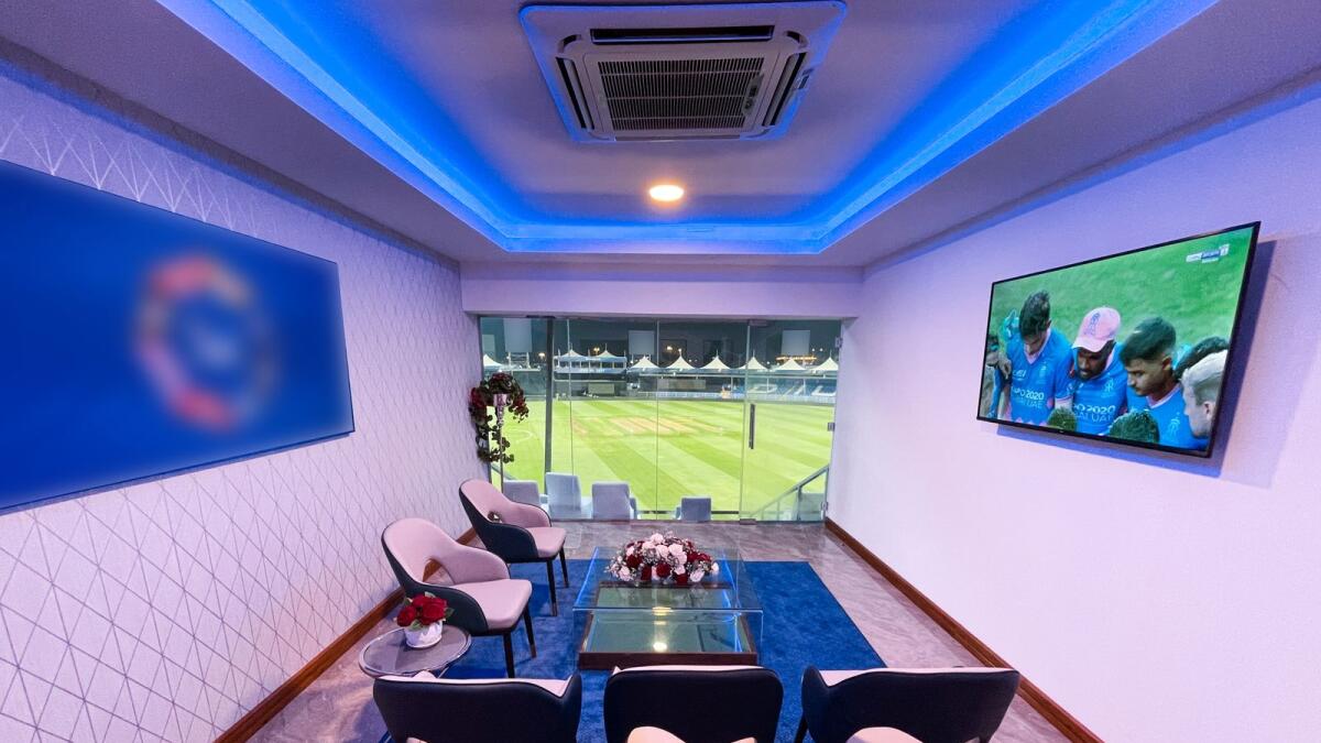 The VIP suites have a private balcony from where fans can enjoy the world-class cricket action. (Supplied photo)