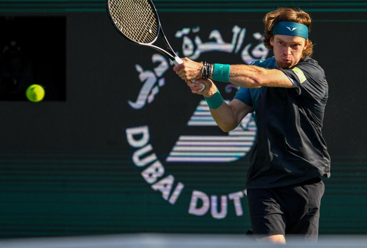 World number five Andrey Rublev of Russia is also a Dubai resident. — Photo by Muhammad Sajjad