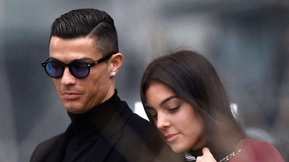 Cristiano Ronaldo with his Spanish girlfriend Georgina Rodriguez. (AFP file)