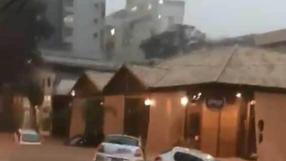 Video: Cars float away in water as heavy rainfall hits Brazil
