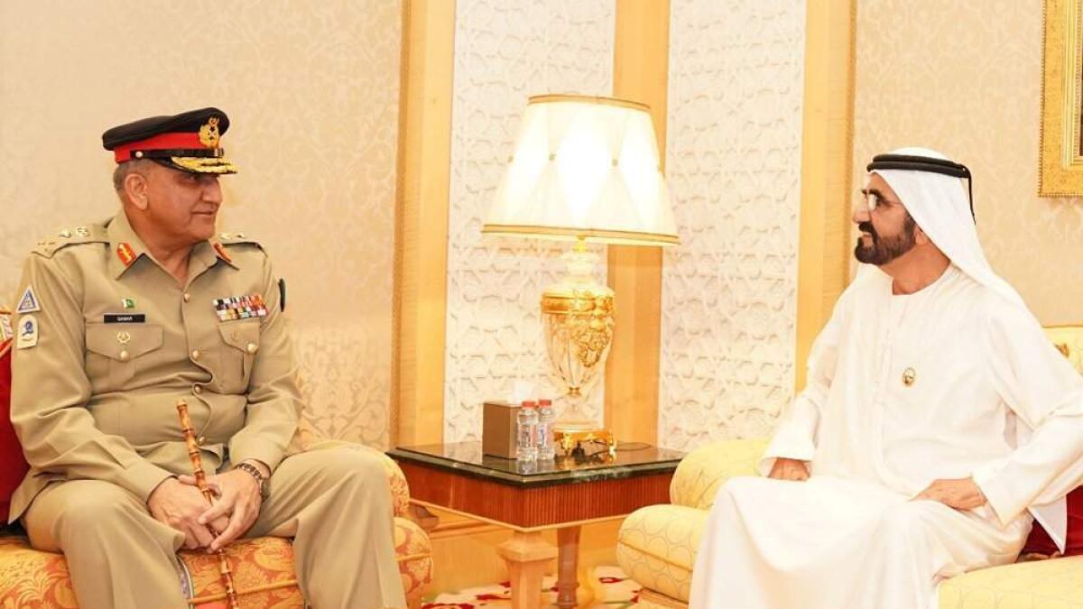 Photos: Sheikh Mohammed meets Pakistan army chief in Dubai