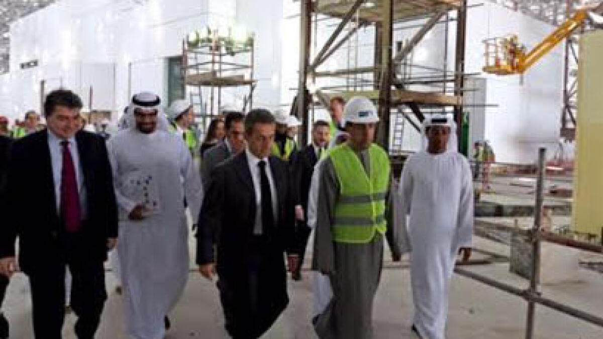 Ex-French president Sarkozy tours Louvre Abu Dhabi