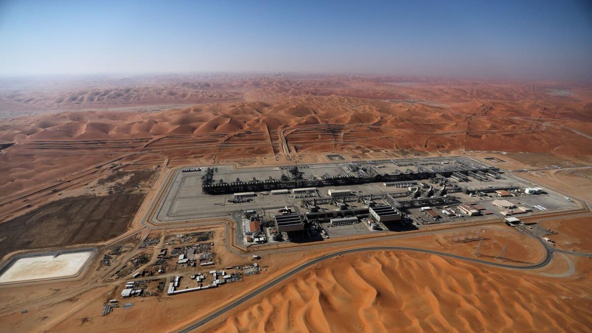 A view of Aramco's oil field in the Empty Quarter, Shaybah, Saudi Arabia. — Reuters