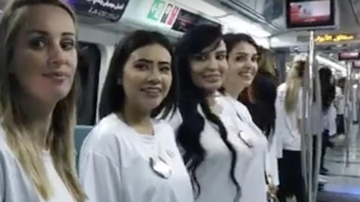 Video: Dubai Metro commuters set world record for forming longest human chain