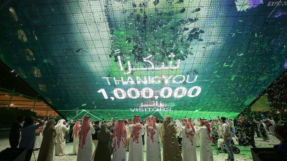 Saudi Arabia pavilion at Expo 2020 Dubai. Photo: Twitter