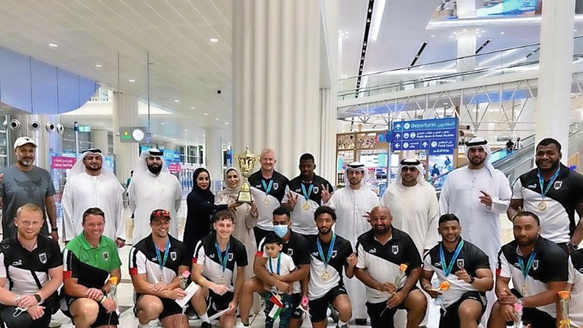 The UAE men's team. — UAE Rugby Federation