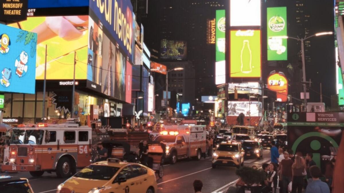  Times Square, panic, shooting 
