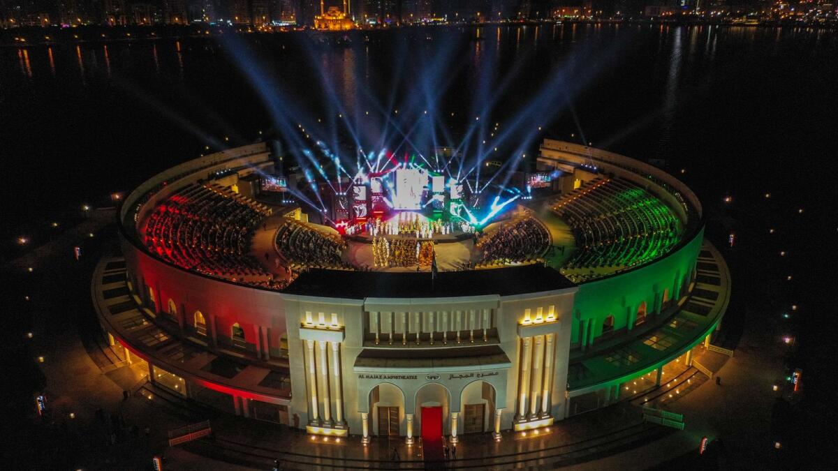 Strict anti-Covid measures will be in place at Al Majaz Amphitheatre when it hosts the epic show on December 3