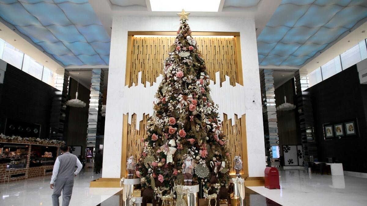 christmas tree, self funding christmas, uae festive season, new year