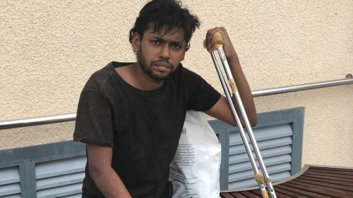 Indian worker with broken legs seeks help to get UAE amnesty