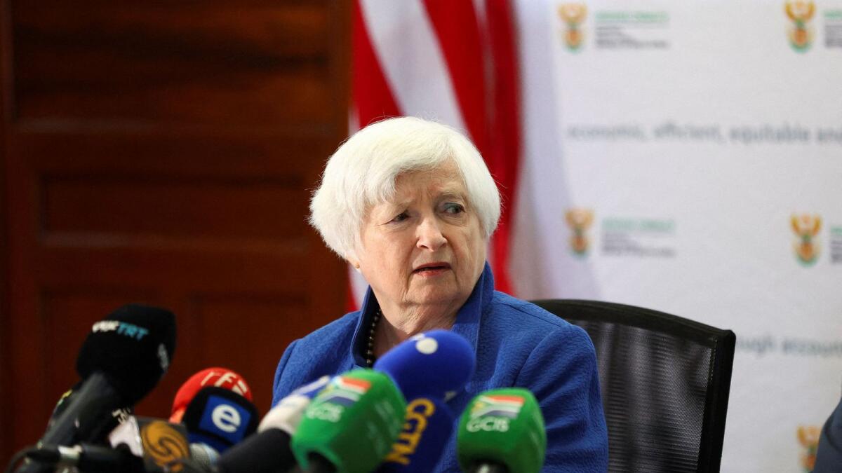 Yellen said the sanctions and price caps are forcing Russian President Vladimir Putin to 'choose between funding his brutal war or propping up his struggling economy.' - Reuters