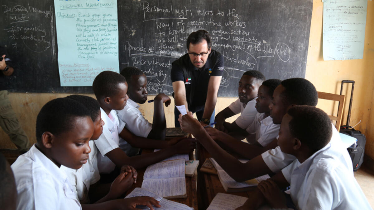 Dubai Cares programs in Rwanda to improve youths education