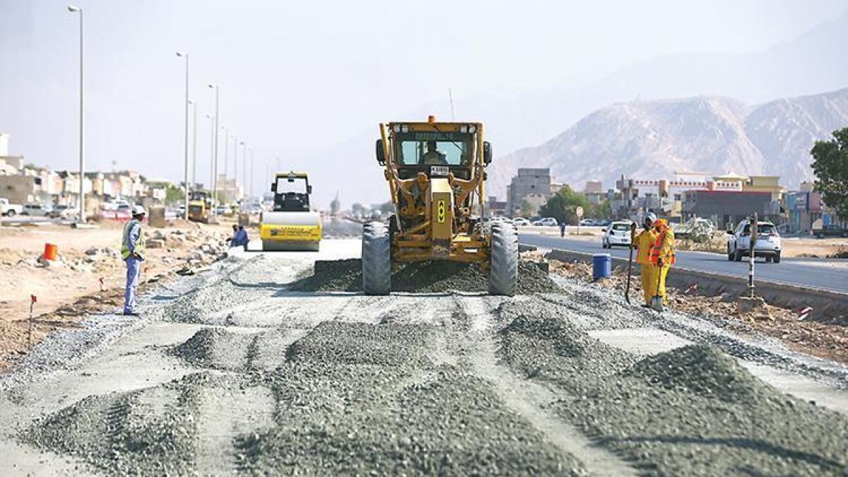 major rak road, under construction, opened