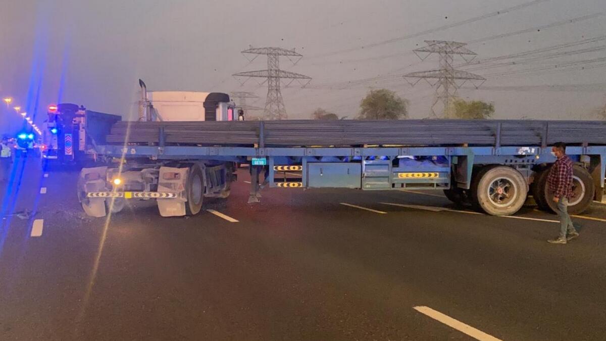 Dubai traffic accident