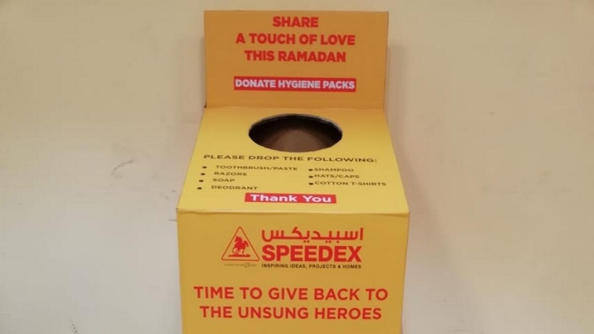 campaignSpeedex and Emirates Red Crescent are providing workers with daily necessities.