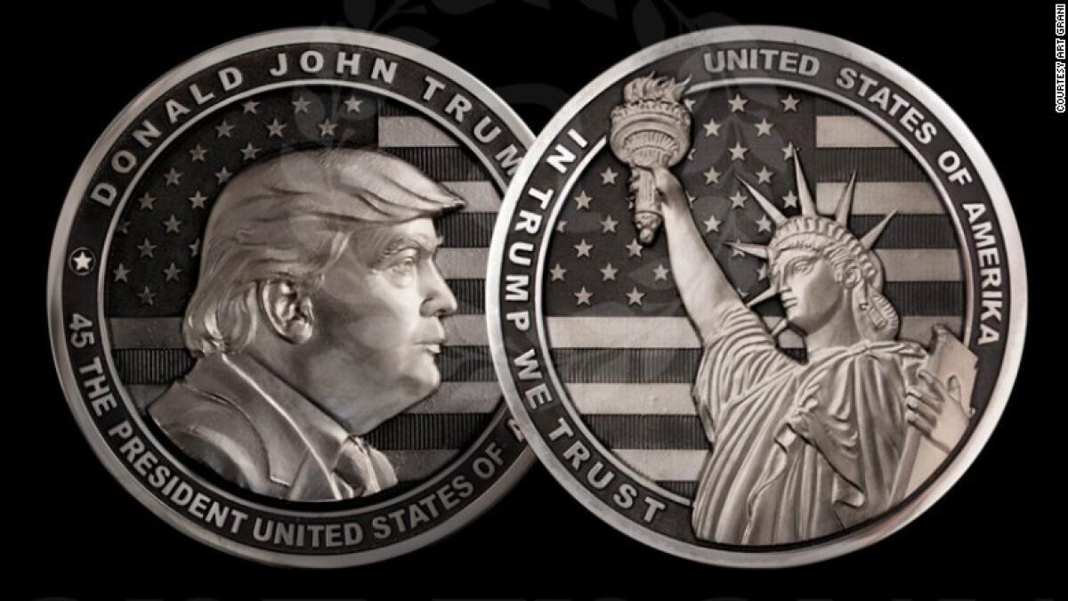 Russia celebrates Trumps Presidency with $10,000 Trump coins