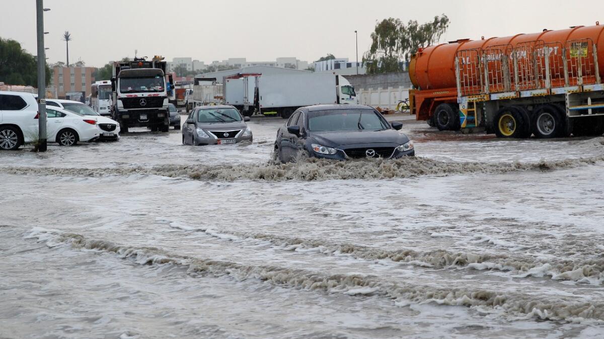 rain in Dubai, rain in UAE, heavy rainfall, dams open gates