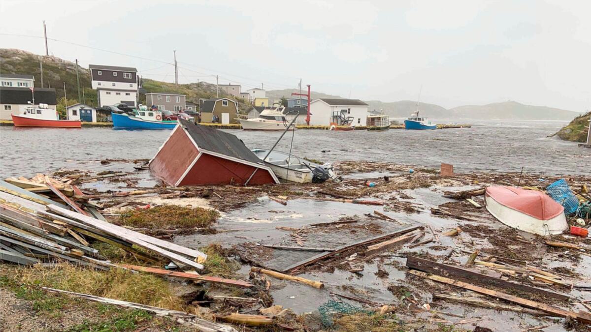 Destruction caused by Hurricane Fiona in Rose Blanch. — AP