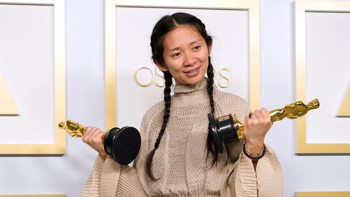 Chinese director/producer Chloe Zhao, won awards for Best Picture and Director at this year's Oscars. Photo: AFP