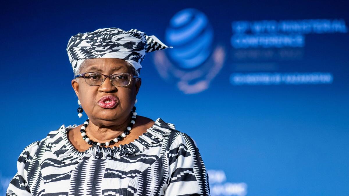 Director-general of the World Trade Organisation (WTO) Ngozi Okonjo-Iweala noted that the World Bank and the International Monetary Fund had both downgraded global growth forecasts, while indicators on trade numbers were “not looking too good”. — Reuters file photo 