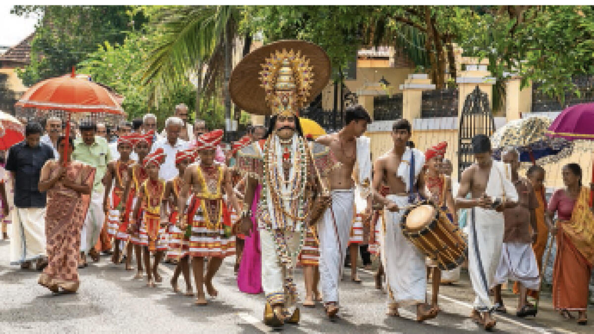 Onam, celebrated by all, regardless of caste or religion,  lasts for 10 days during the Malayalam month of Chingam